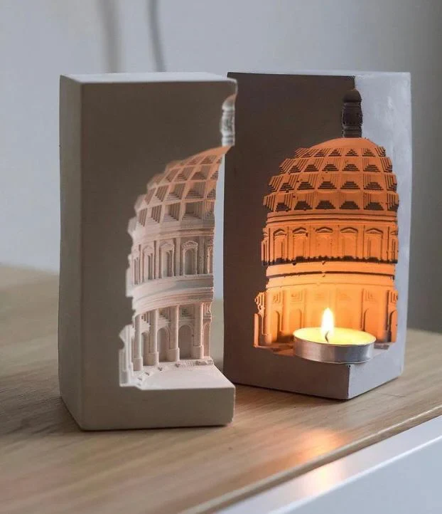 Handmade concrete decor